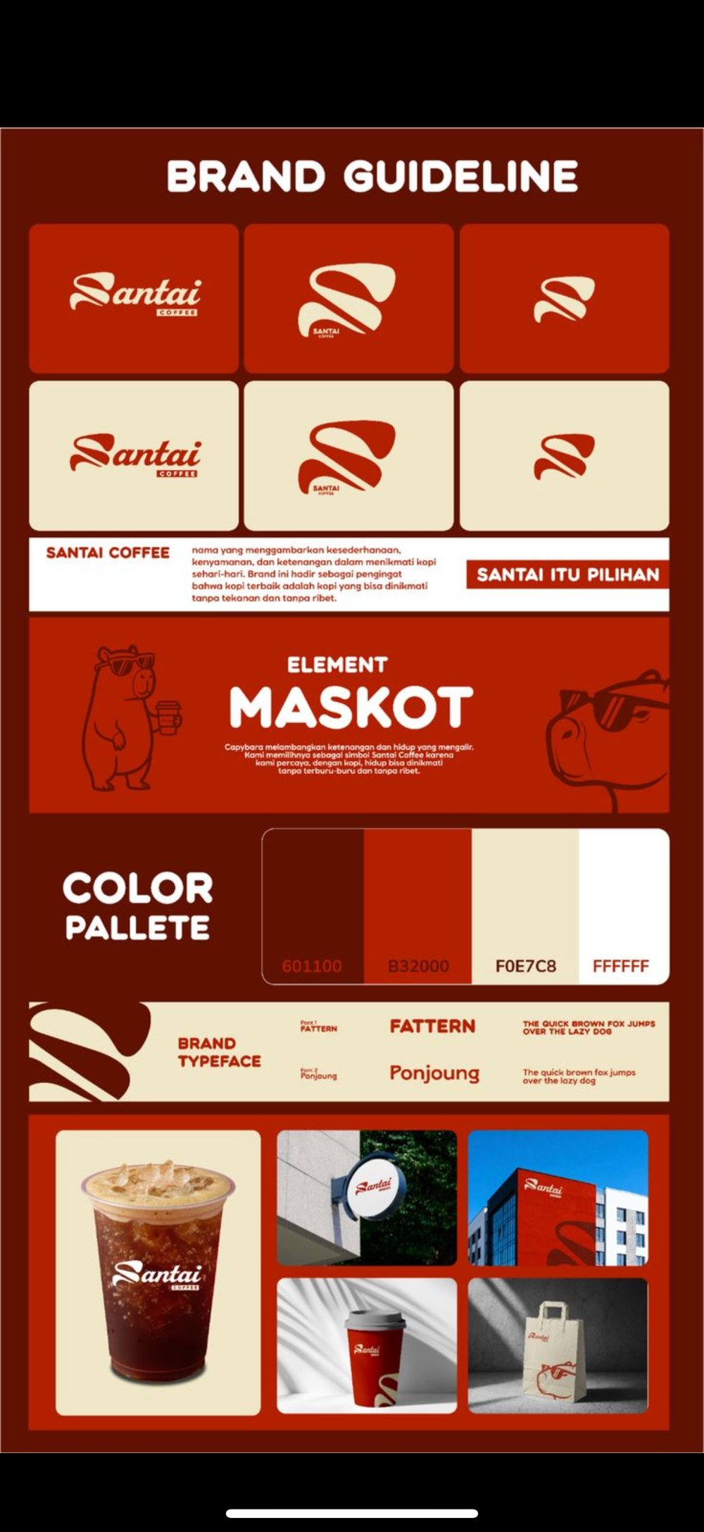 Santai Coffee brand guideline