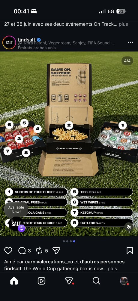 SALT Gathering Box, liste des 8 compartiments