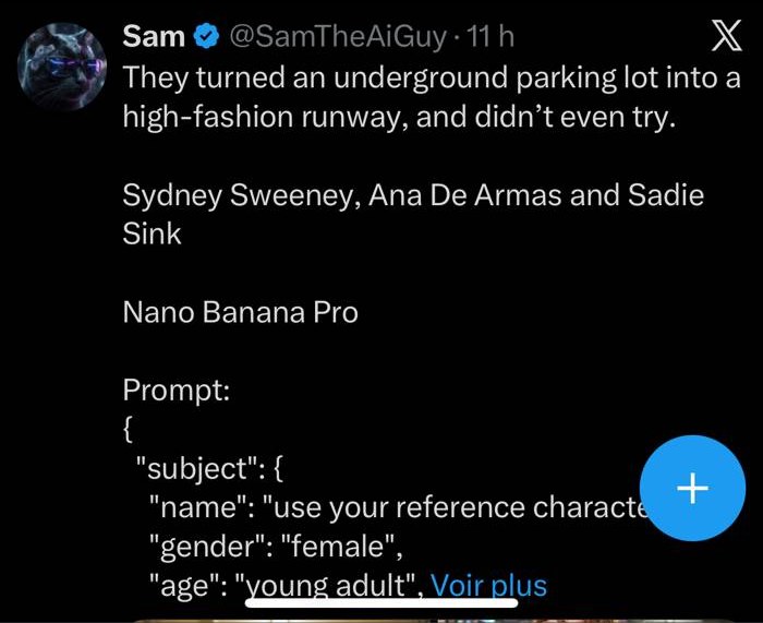 Sam prompt JSON parking souterrain podium mode