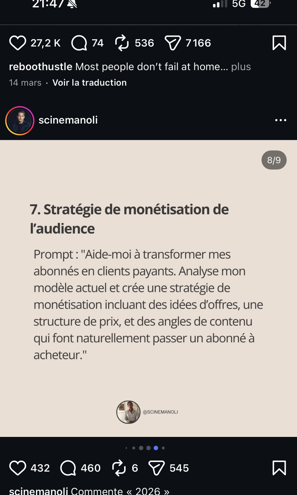 Prompt 7 — Stratégie de monétisation de l'audience