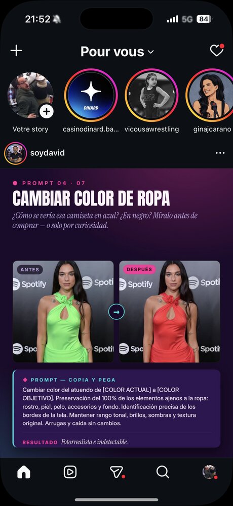 Prompt 4 — changer la couleur d'un vêtement
