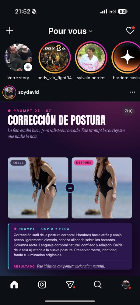 Prompt 5 — correction de posture