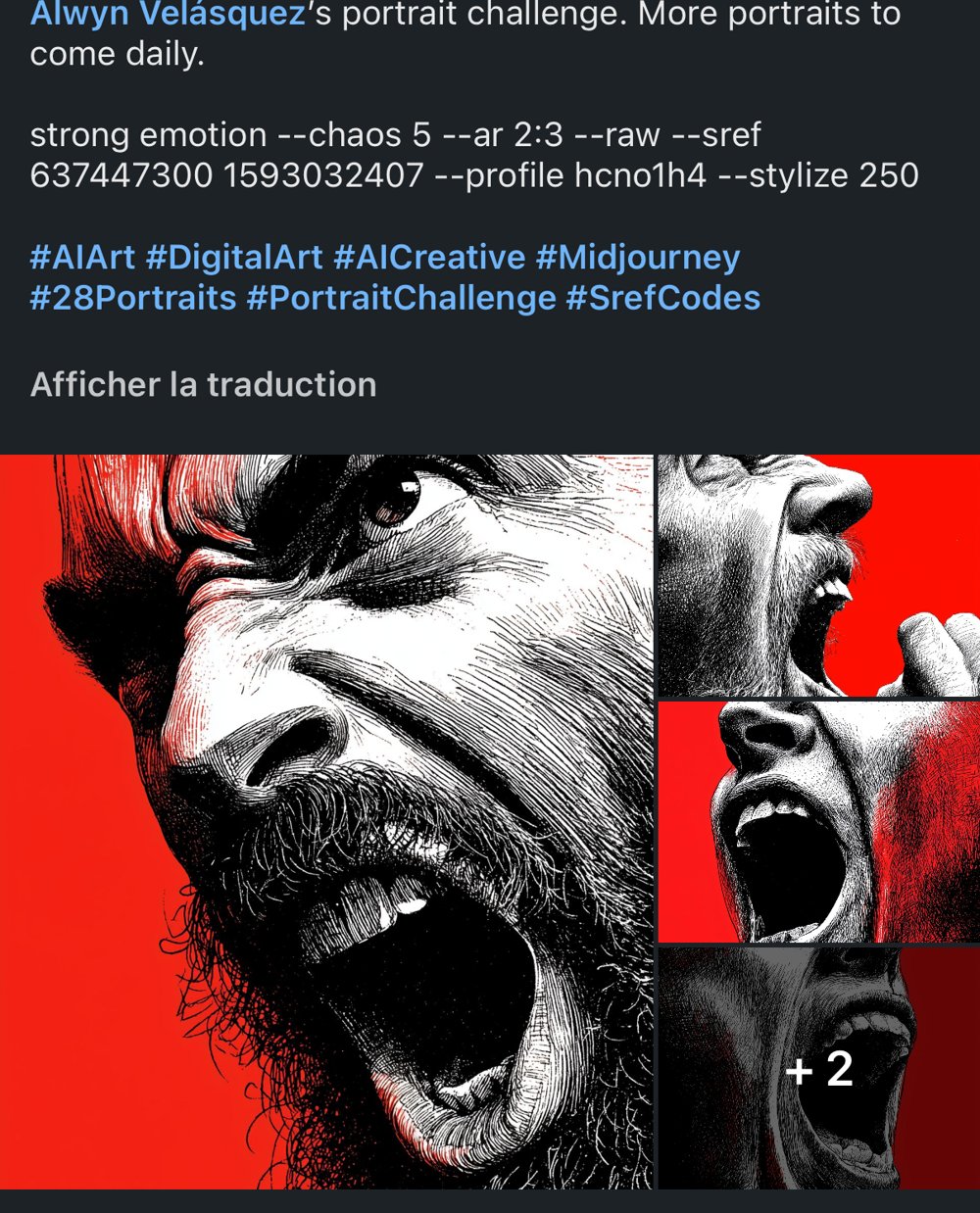 Drawing with Prompts challenge portraits SrefCodes Studhalter