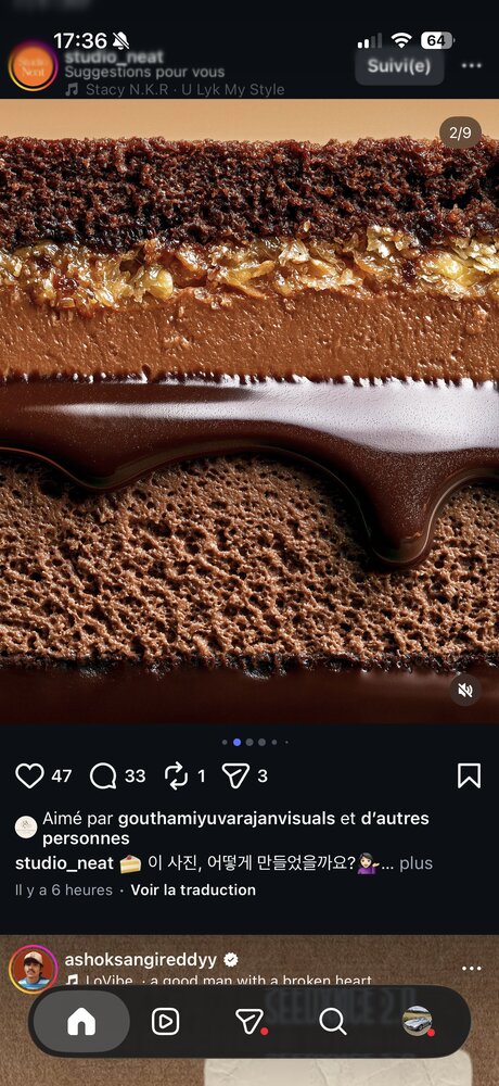 Coupe transversale hyperréaliste d'un gâteau au chocolat, texture et coulis détaillés