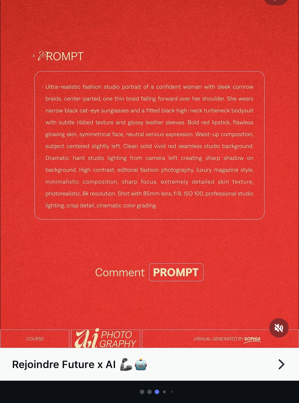 Teaser prompt produit fond rouge Comment PROMPT