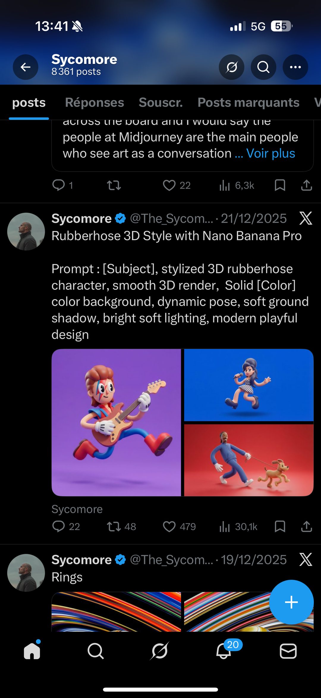 Sycomore - style 3D rubberhose avec Nano Banana Pro