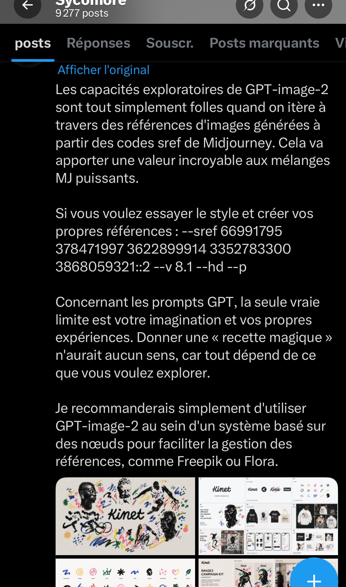 Quatrième exemple de style reproduit via --sref