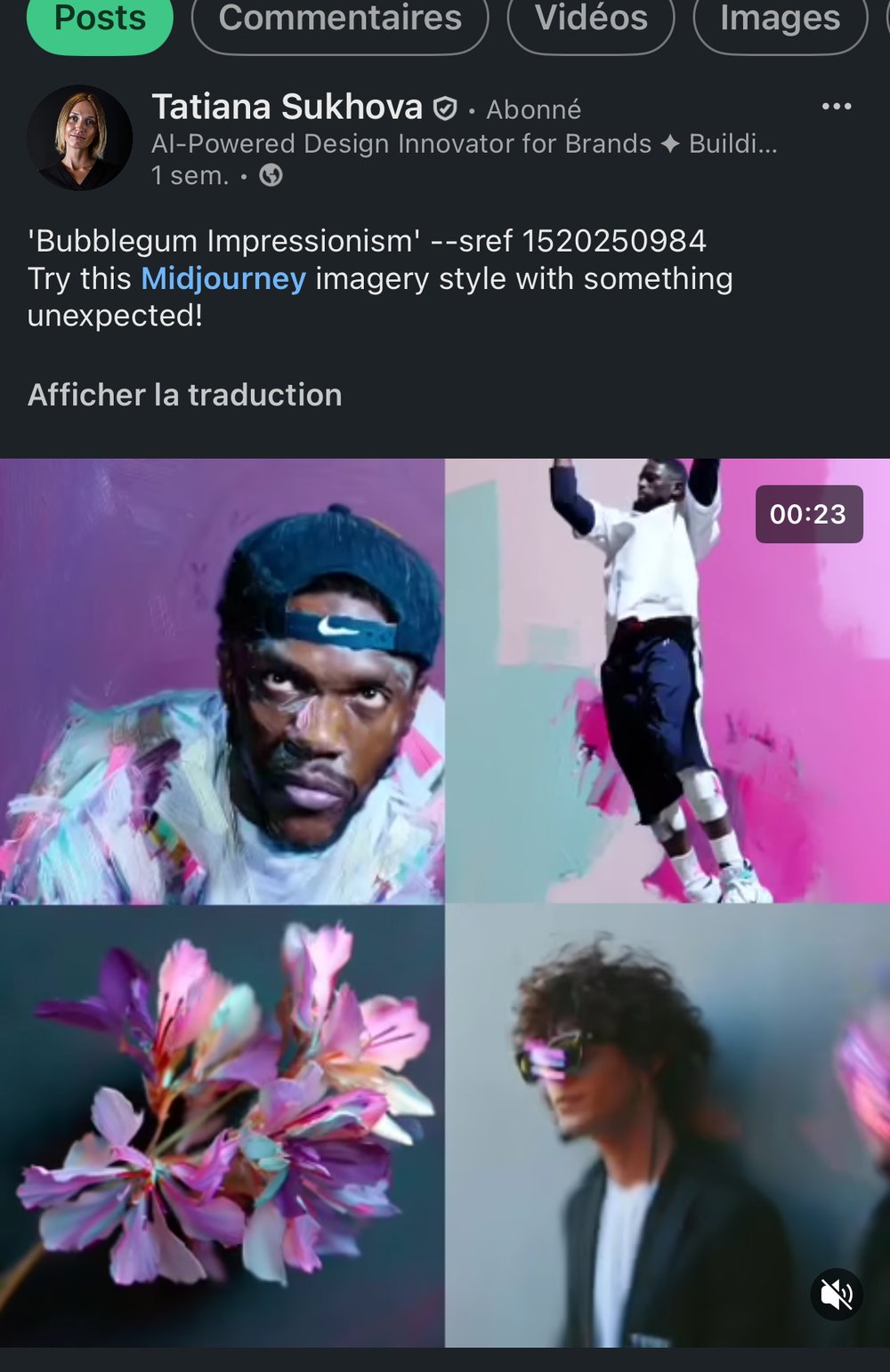 Planches de style Midjourney — Ash Veins, Bubblegum Impressionism, Dream Canvas, Petals of Light 2