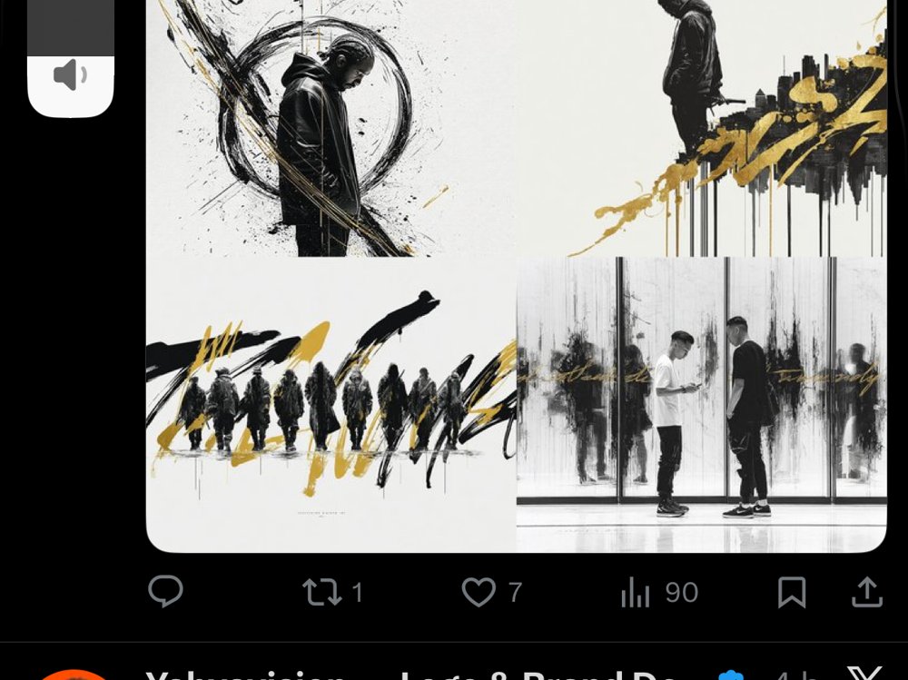 Yahyavision planche identite noir or silhouettes encre