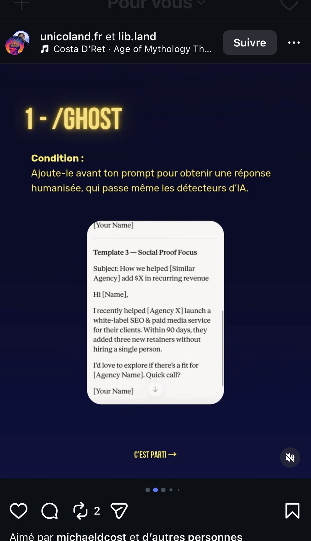 1 - /GHOST — réponse humanisée qui passe les détecteurs d'IA