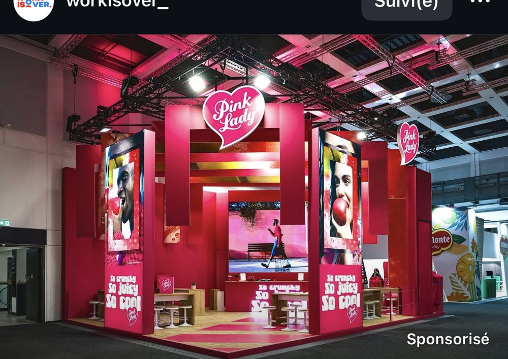 Pink Lady — stand expérientiel sur salon professionnel