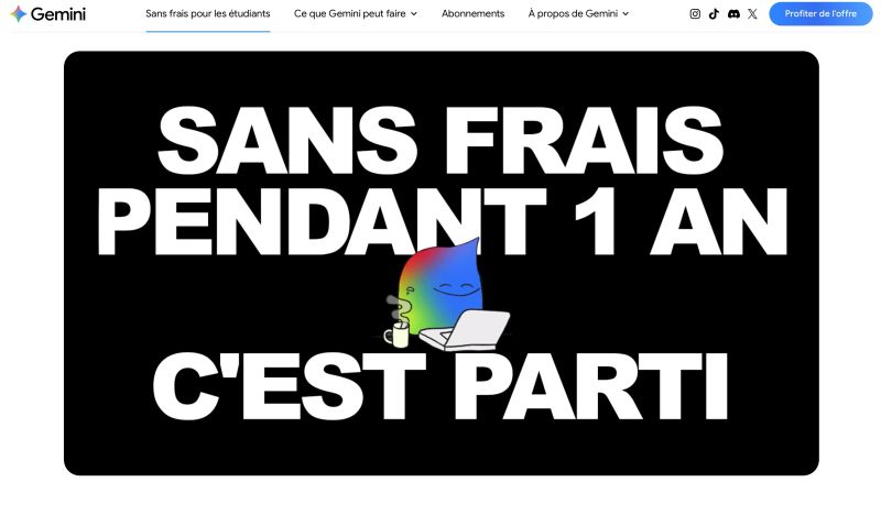 Un an de Google AI Pro offert