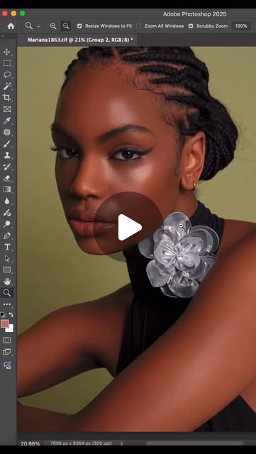 Retouche de peau sous Photosho