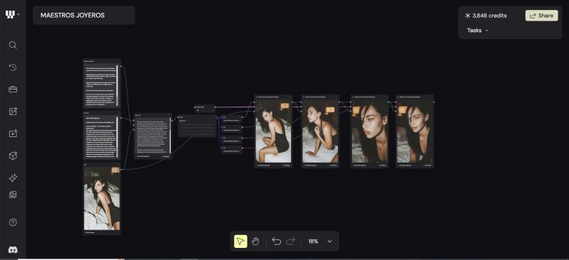 Weavy workflow nodal