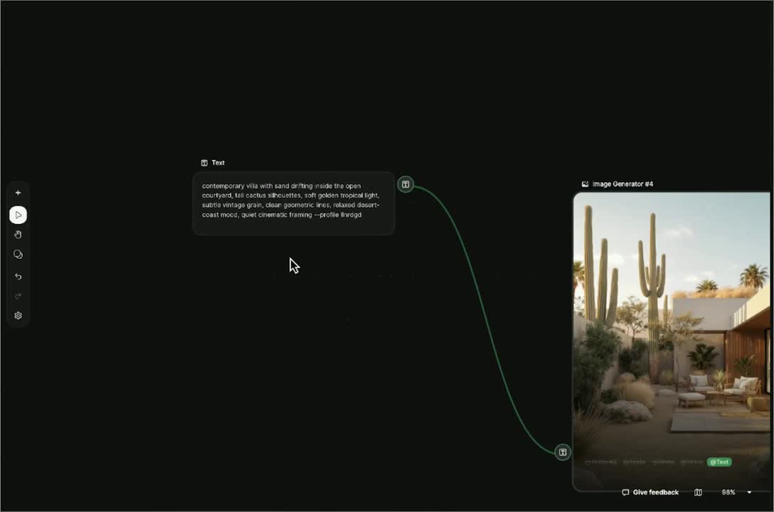 Freepik Spaces pour visualiser un rendu d'architecture en un