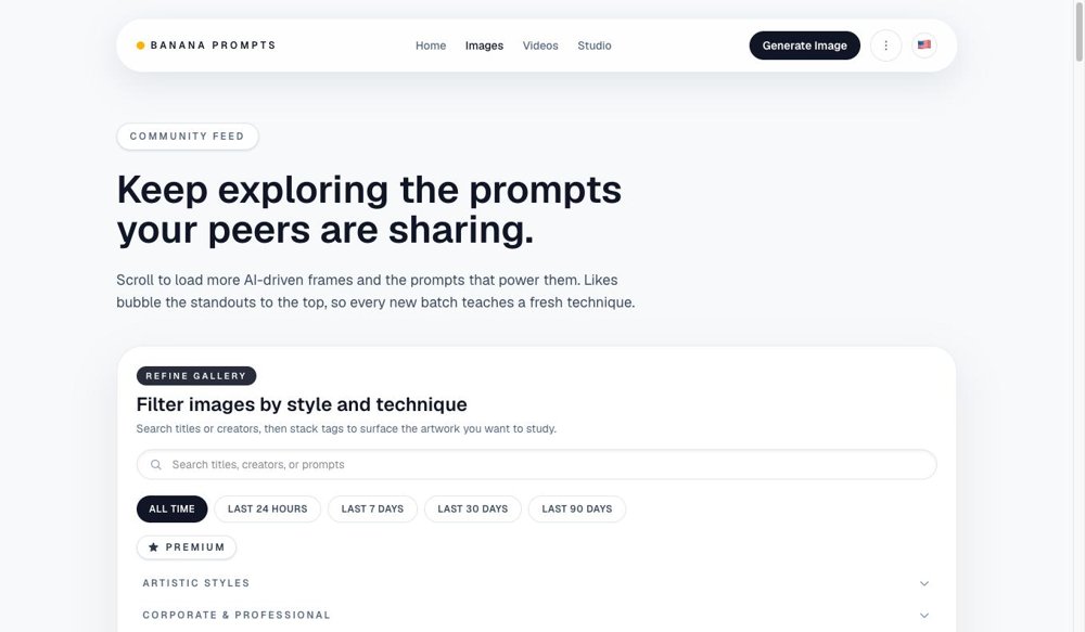 Banana Prompts site communaute galerie prompts