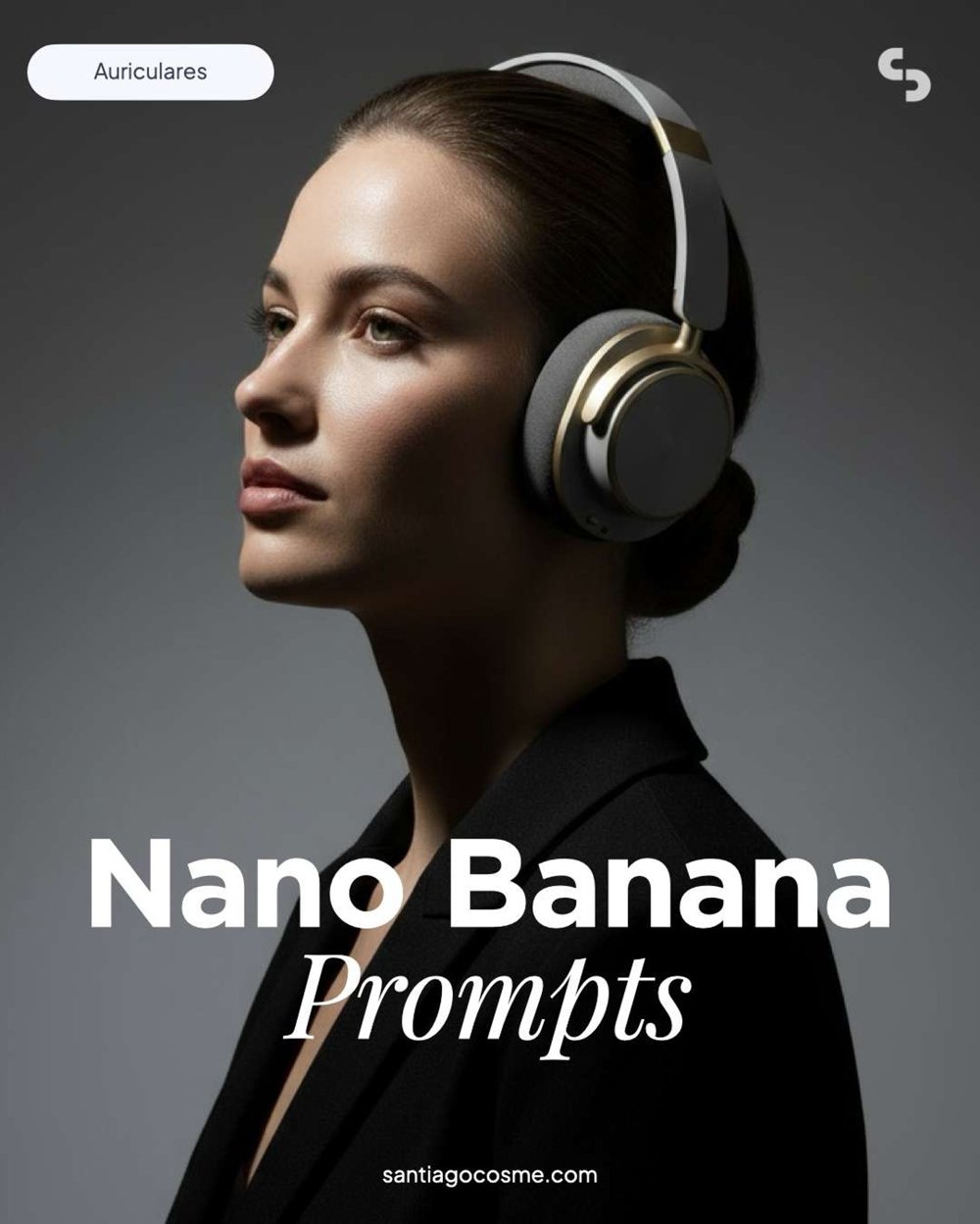 Nano Banana ecouteurs packshot premium editorial