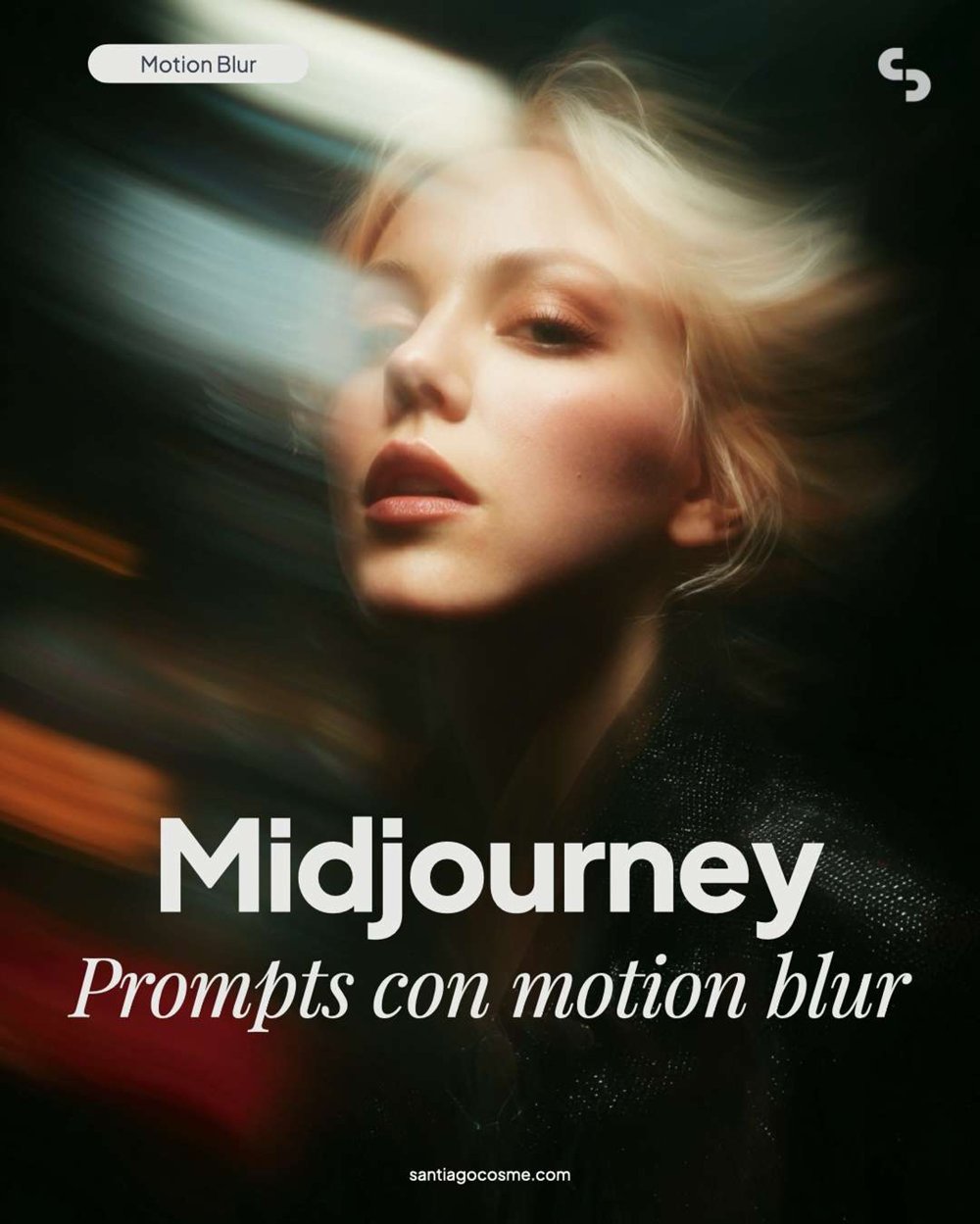 Midjourney portrait motion blur mouvement lumiere