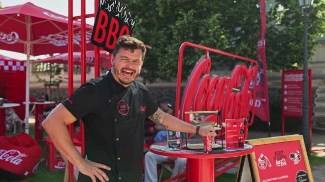 Coca-Cola festival gastronomique stand
