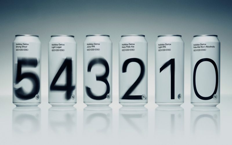 « The Holiday Detox Pack » — six-pack de bières à ABV dégres