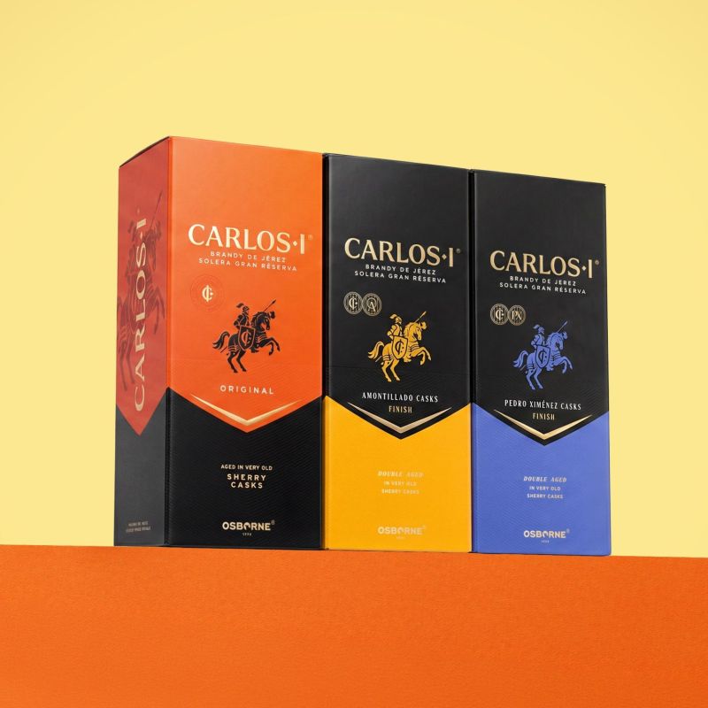Carlos I Brandy de Jerez — Refonte packaging complète