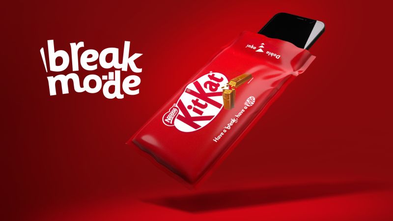 KitKat — l'emballage transformé en bloqueur de signal (cage 