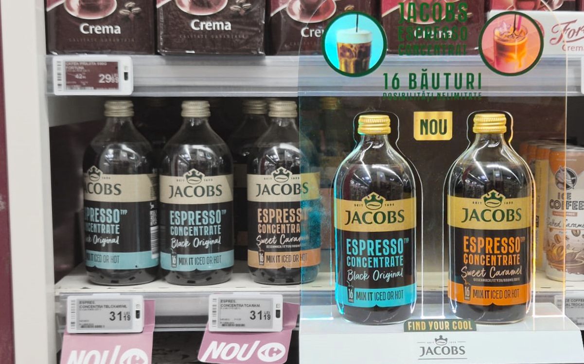 Glorifier Jacobs Espresso Concentrate — lancement Carrefour România 2