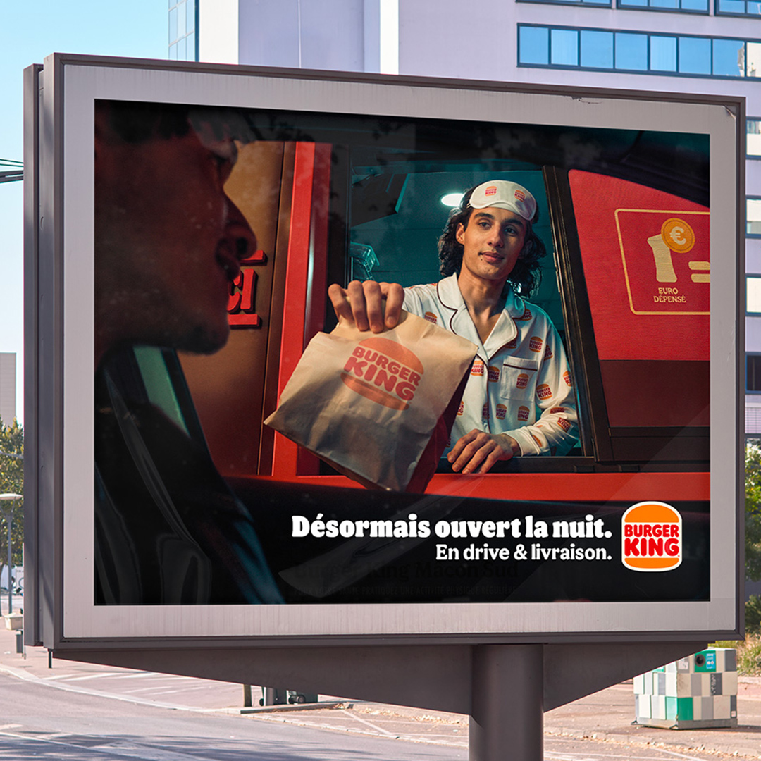 Burger King — « Désormais ouvert la nuit » (drive & livraison) 2