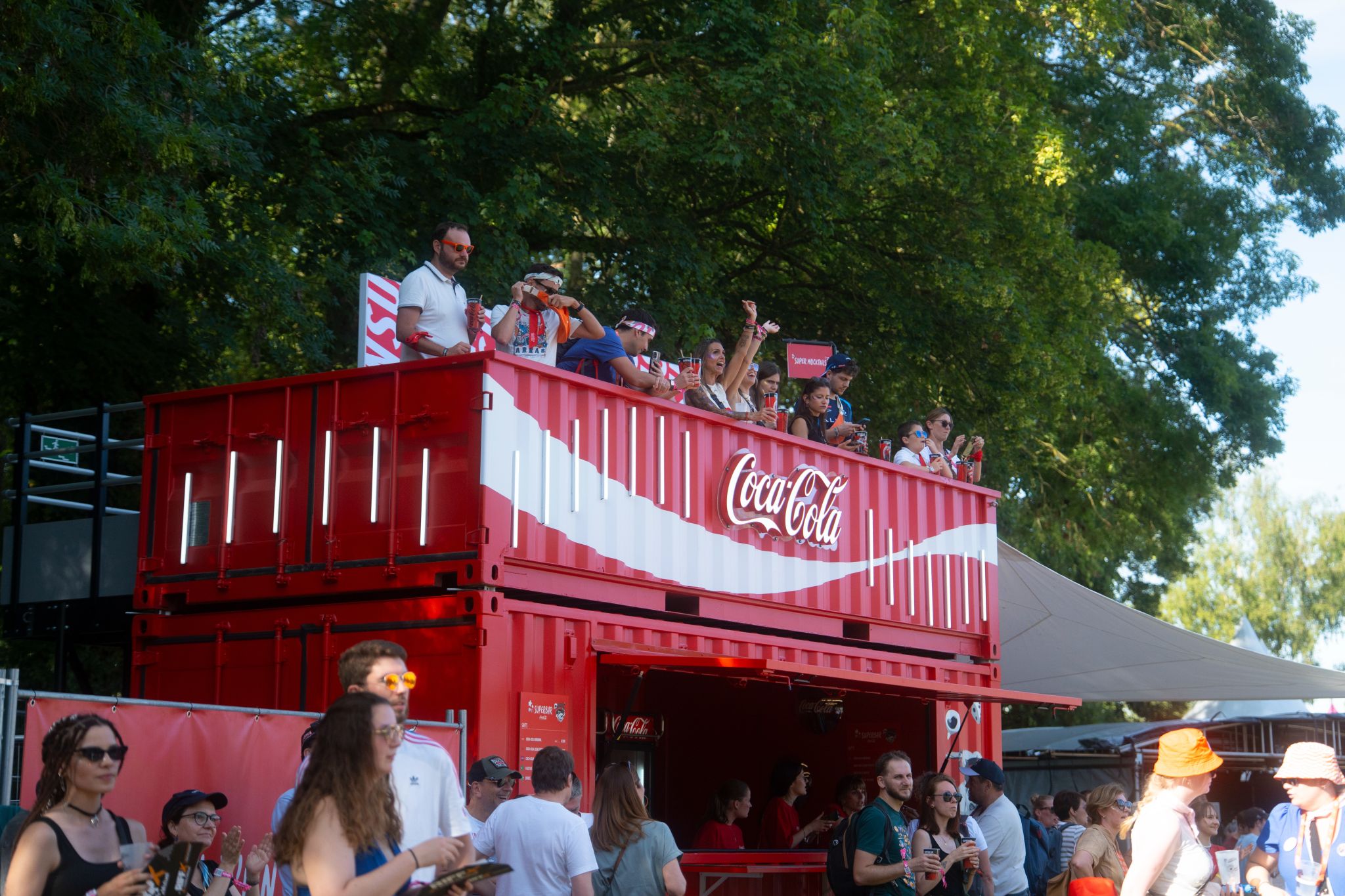 Coca-Cola SuperCan — tournée de sampling sur 5 festivals français 2