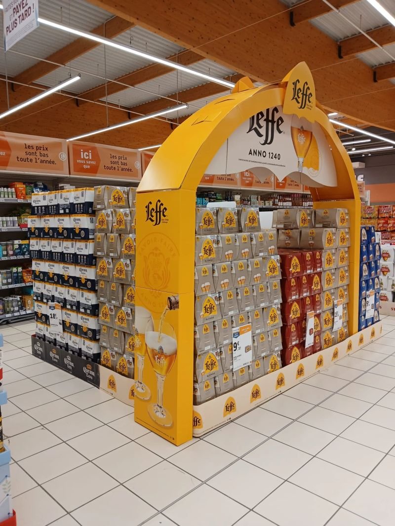Leffe — renfort merchandising en rayon (CPM / AB InBev)