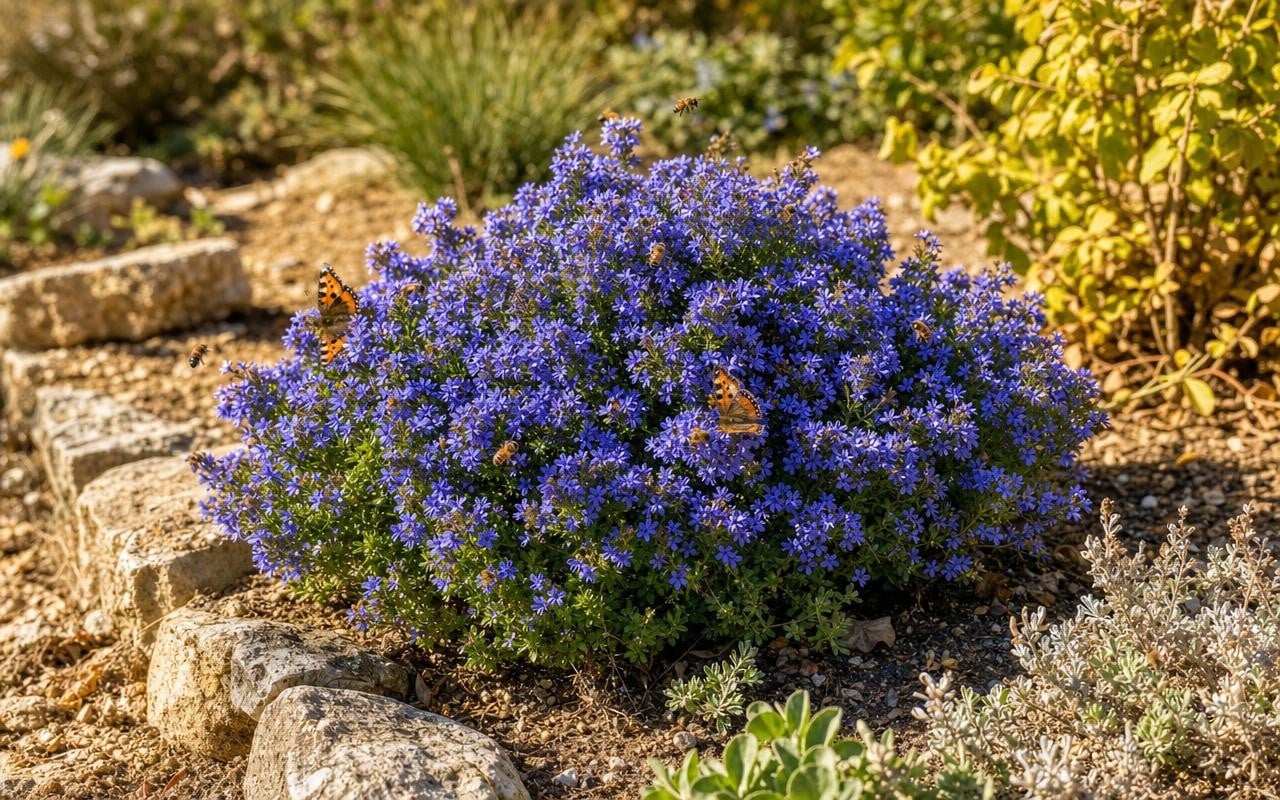 Arbuste Bleu Qui Aime La Sécheresse (Jardin)