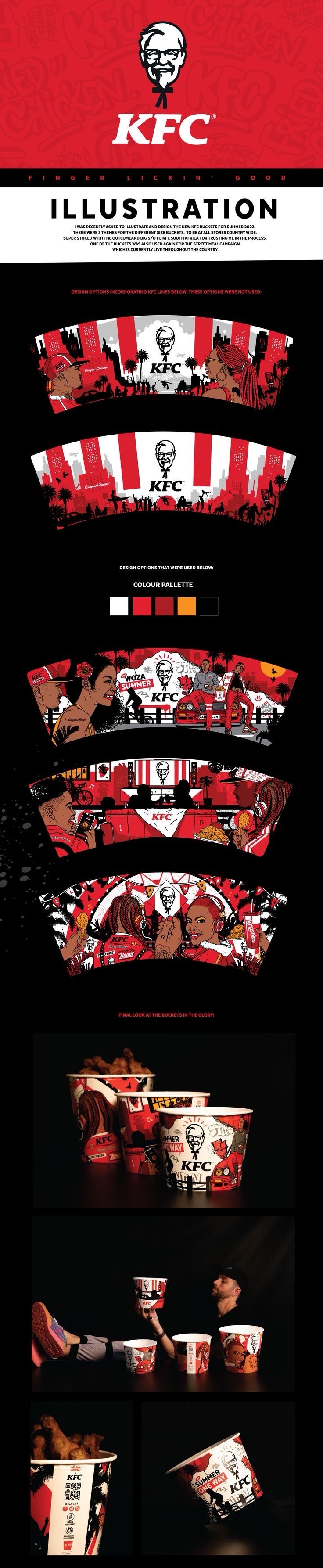 Style d'illustration KFC — repost d'un travail graphique