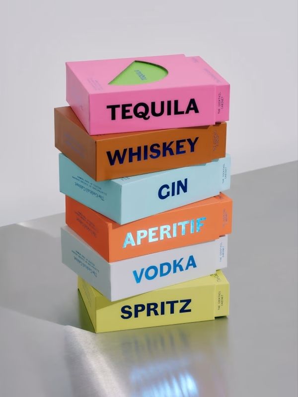 « Design that stirs » — deck de recettes cocktails (Lisa Cai