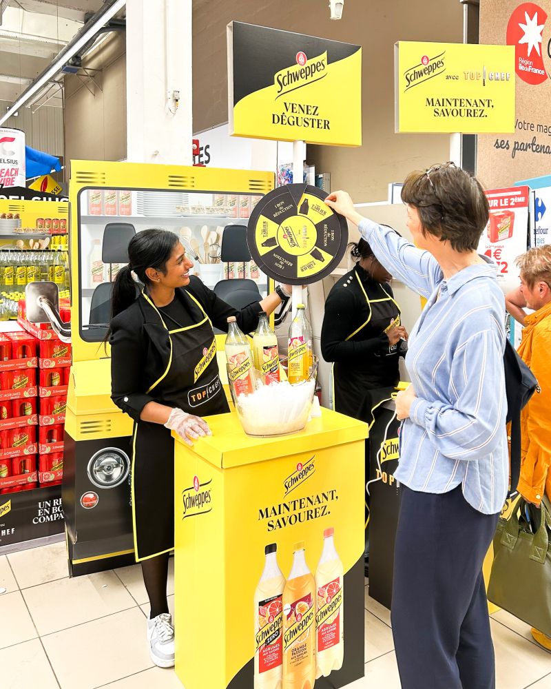 Schweppes — activation shopper marketing GMS