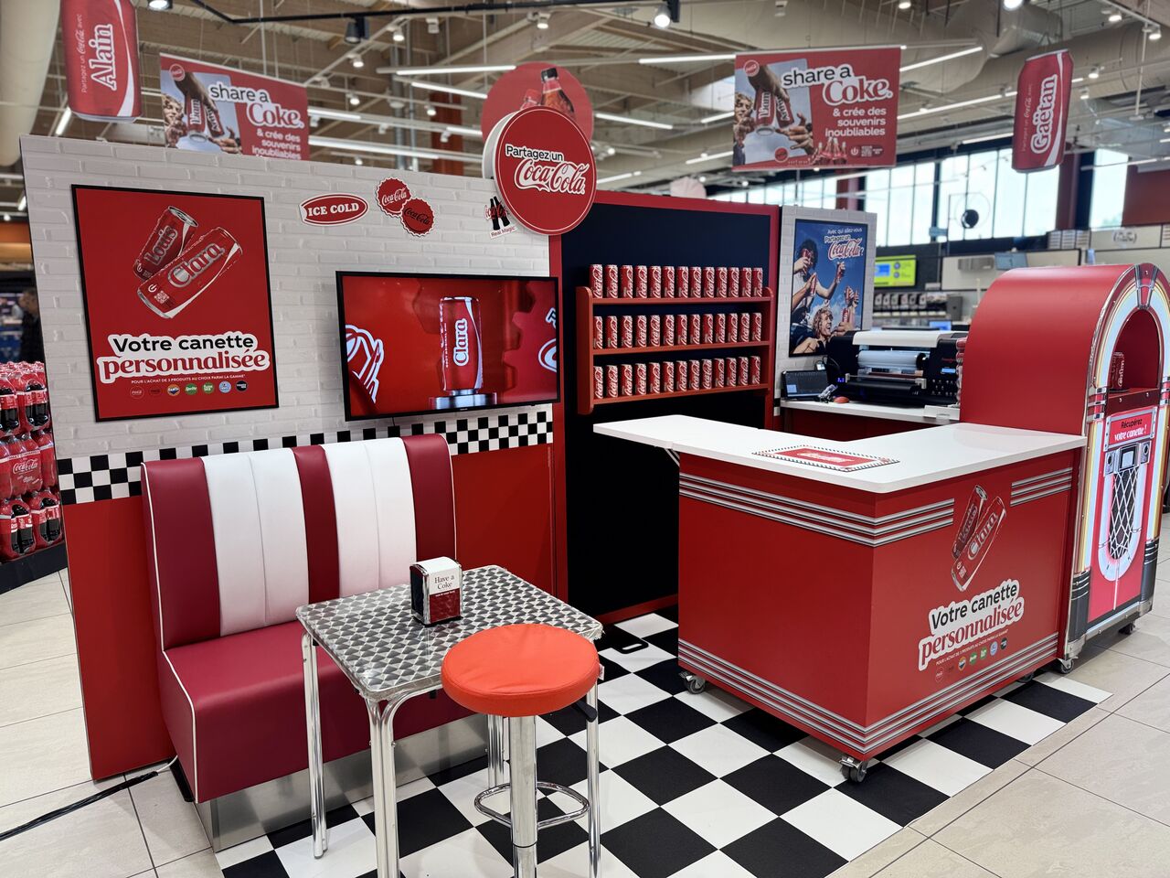 TF Share a Coke — expérience en magasin
