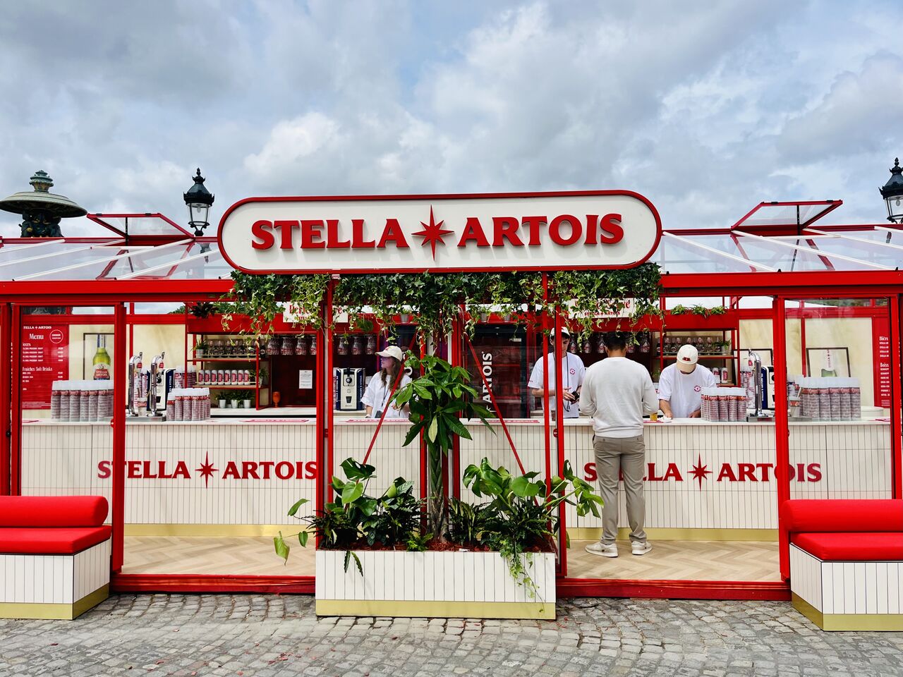 Stella Artois — pop-up store à Roland-Garros