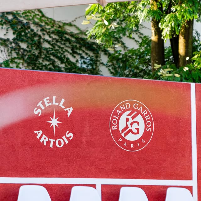 Stella Artois — visuel dispositif Roland-Garros