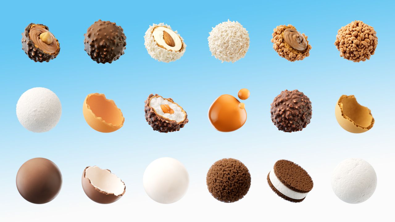 Rendus 3D R&D pour un pitch chocolat (FOREAL)