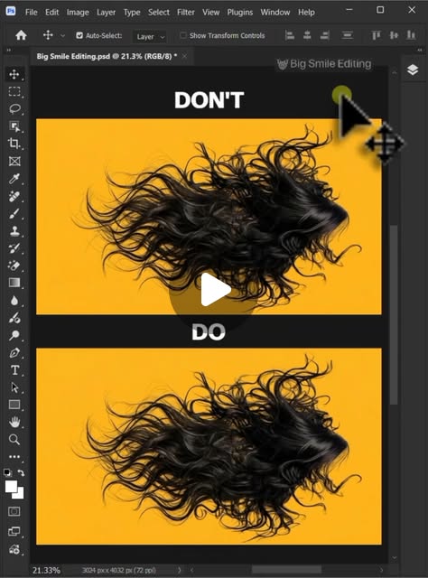 Détourage cheveux