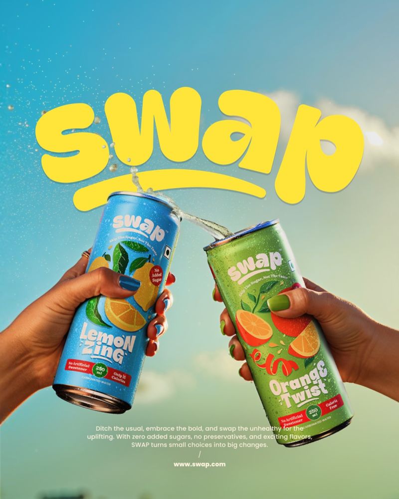 SWAP — identité de marque et packaging pour une boisson « better-for-you »