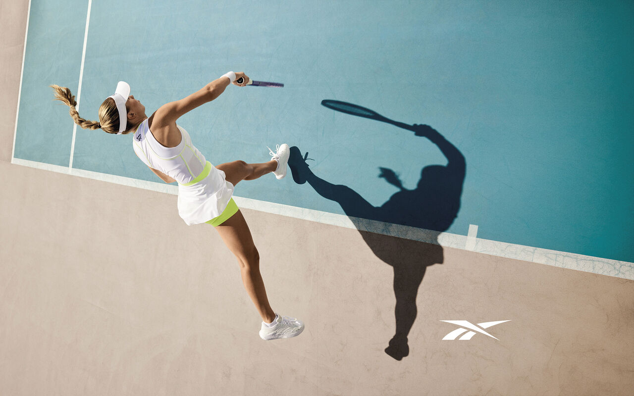 Photographie tenniswoman Reebok