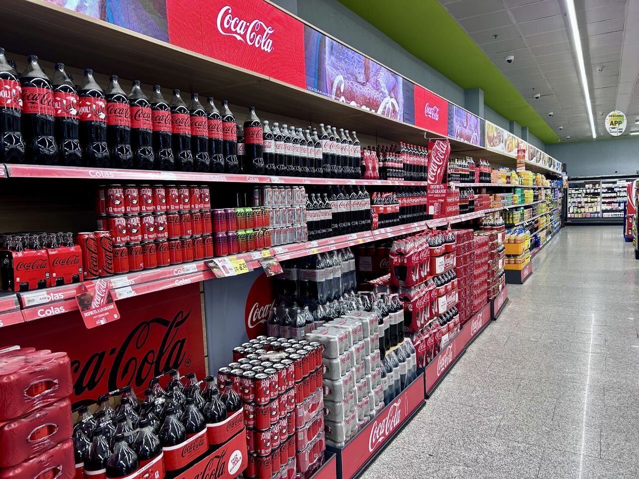 POSM portefeuille coca en Espagne