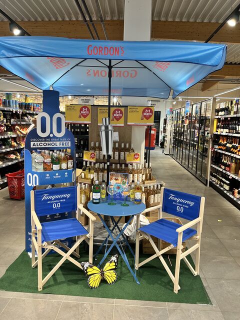 Merchandising point de vente — rayon alcool