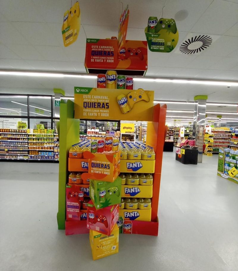 Fanta Carnaval × Xbox — activations en points de vente (Brésil)
